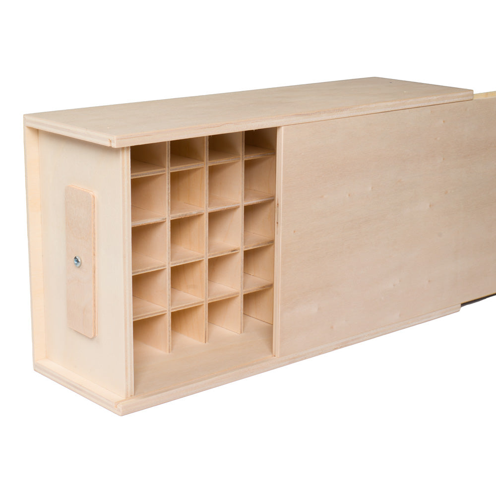 Bachblüten-Kiste-groß-für-40-Flaschen-von-Faller-kreativ-Material-Pappel---offen-mit-Verschluss